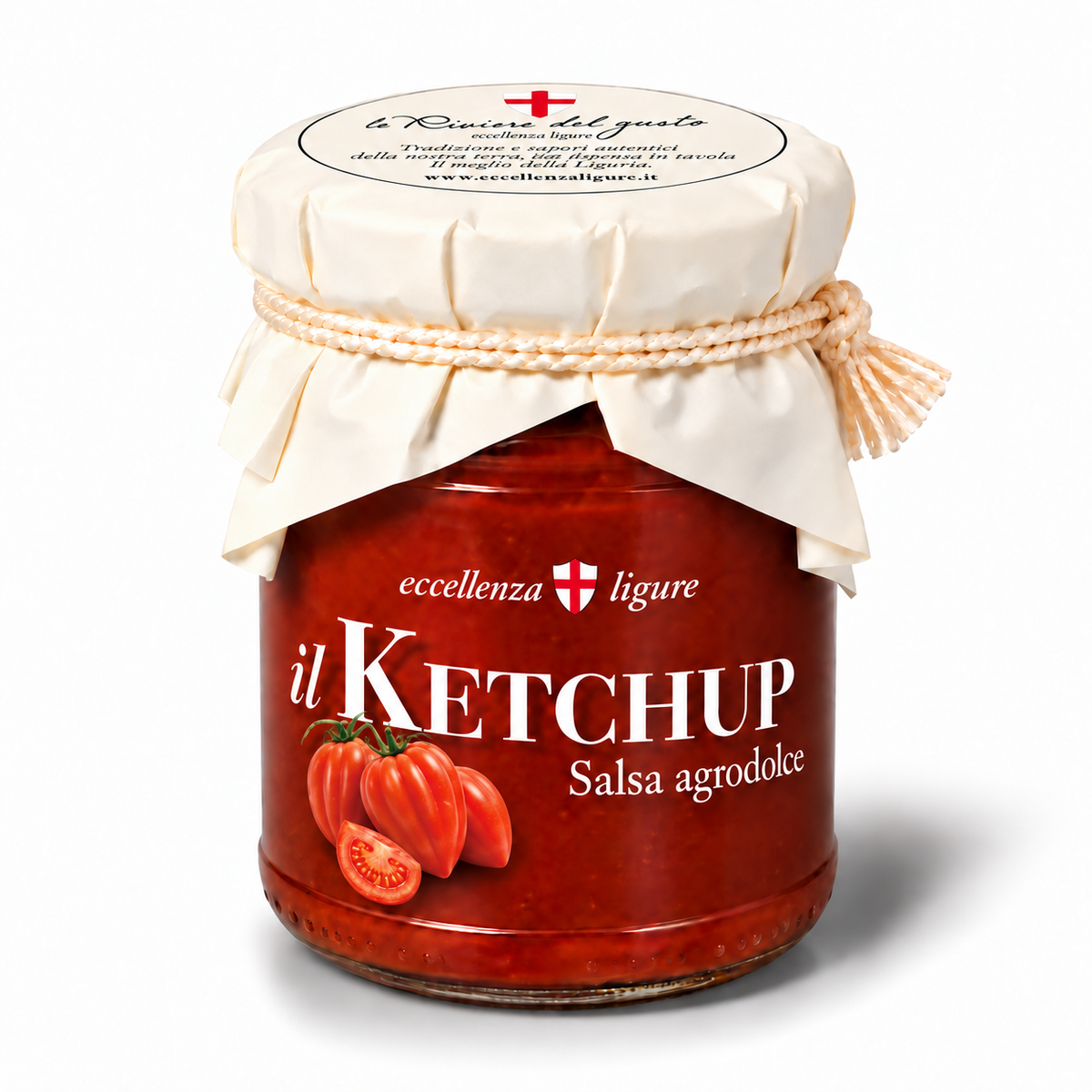 Il Ketchup – etichetta eccellenza ligure con pomodori allungati