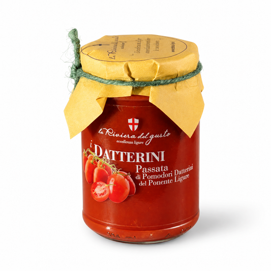 Passata di pomodori datterini  del ponente ligure