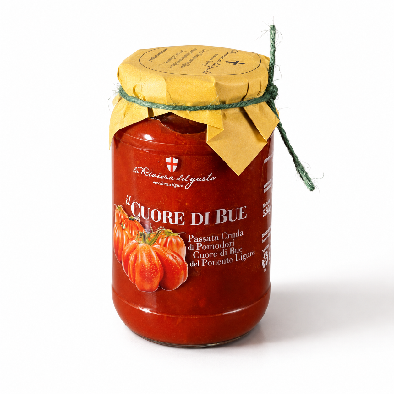 Il cuore di bue - passata cruda di pomodori cuore di bue del ponente ligure