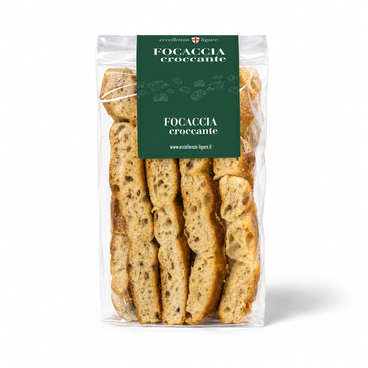 Focaccia Croccante Genovese all’Olio Extravergine di Oliva – 130 g