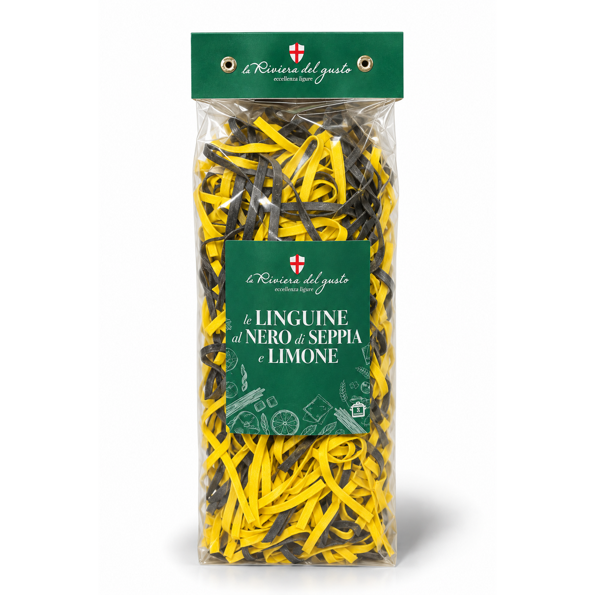 Linguine al Nero di Seppia e Limone – 250 g