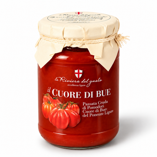 Passata cruda di pomodori Cuore di Bue del Ponente Ligure – Eccellenza Ligure