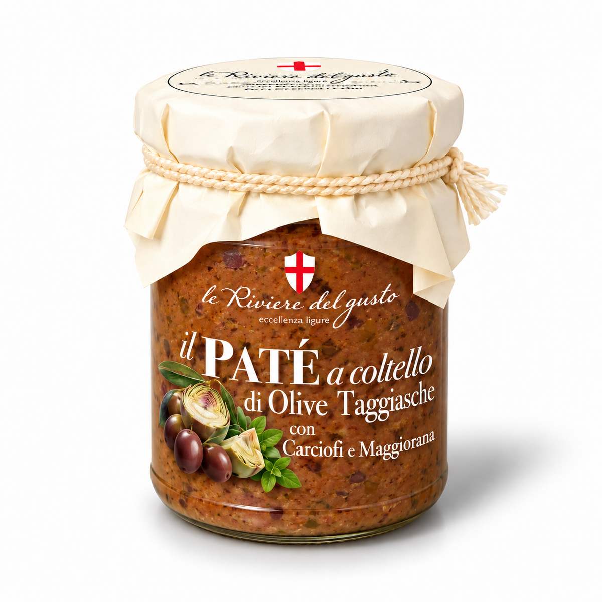 Paté a coltello di olive taggiasche con Carciofi e Maggiorana – Eccellenza Ligure — le Riviere del gusto